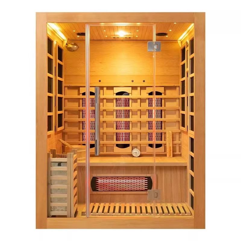 Sala de sauna de piedra volcánica para 4-6 personas