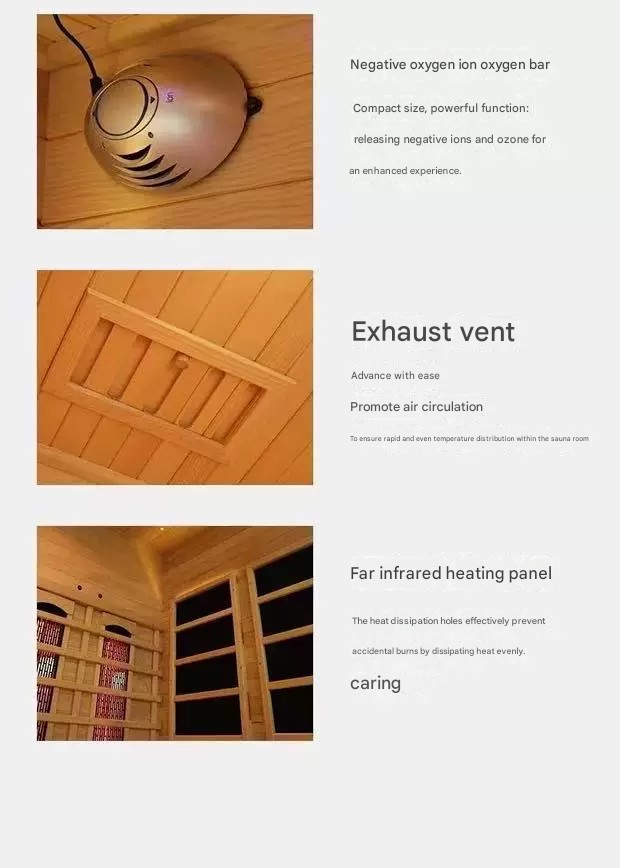 Close‑up of volcanic stones and stove inside a single‑person sauna